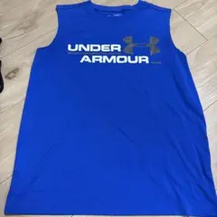 UNDER ARMOUR ノースリーブタンクトップ 青　YXL 160