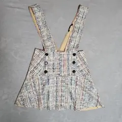 ZARA　ジャンバースカート チェック柄