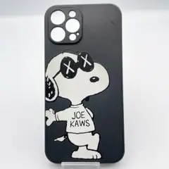 美品✨スヌーピー iPhone 14promax アイフォンケース 黒 カバー