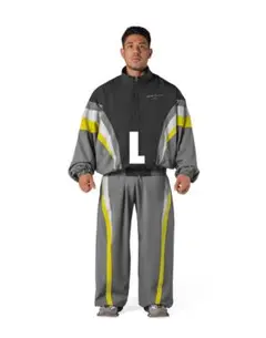 LYFT 2LINE OVERSIZE セットアップ V.2 D.GREY L