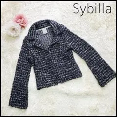 【日本製】Sybilla ツイードジャケット 定番 ウール混 ジャケット M