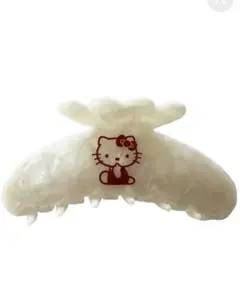 POTETE ポテテ ハローキティ ヘアクリップ セット　ホワイト SANRIO CHARACTERS BIG CLIP HELLO KITTY – POTETE
