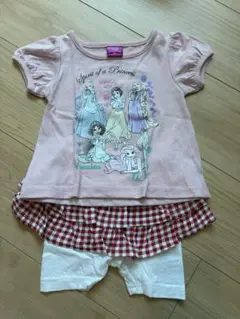 美品❣️Disney Princess プリンセスTシャツセット 90cm