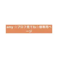 amy ☆プロフ見てね☆様専用