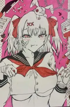 手描きアナログイラスト オリジナル