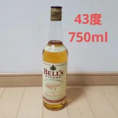 BELL'Sスコッチウイスキー43度750ml 未開栓