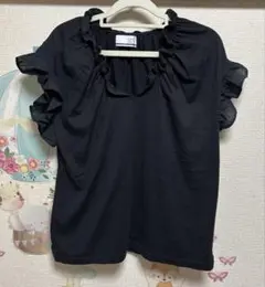 FENNEL フリルTシャツ 黒