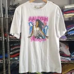 USA古着 アリーヤトリビュー ミュージックTシャツ