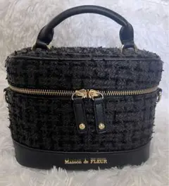 Maison de FLEUR ツイードキューブショルダーバッグ　バニティ