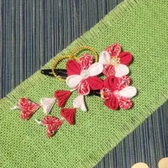 つまみ細工 髪飾り 3点セット 111