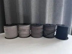 スエードひも グレー 5巻セット