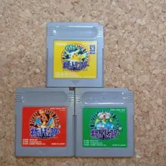 ゲームボーイソフト　ポケットモンスター 3本セット