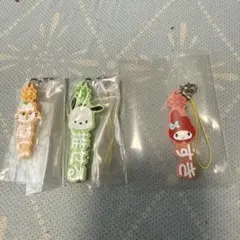 新品未開封　サンリオキャラクターズ 推しごと ガチャ ストラップ　3種まとめて