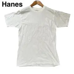 Hanes ホワイトTシャツ COTTON×POLYESTER Mサイズ