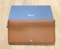 ecco レザー長財布　ブラウン
