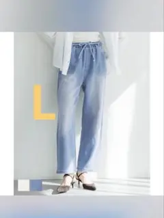 coca コカ　度甘デニムワイドパンツ　L