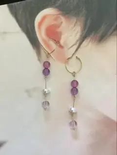 No.77 ハンドメイド　イヤーカフ
