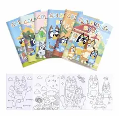 ブルーイ　ビンゴ　塗り絵6冊セット　塗り絵