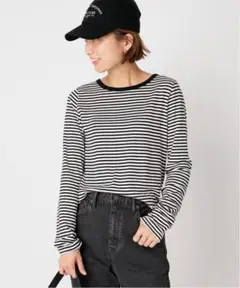 Deuxieme Classe Stripe Long Sleeve Tシャツ