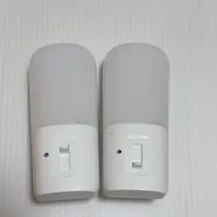 2個　LOHAS 調光機能付きナイトライト プラグインライトLED 説明書付