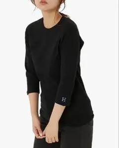 ハリウッドランチマーケット ストレッチフライス ハーフスリーブ Tシャツ　L