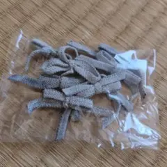 グレー リボン素材 ９個入り