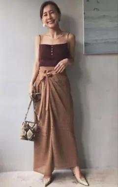 Aameri LACE MILLEFEUILLE PANTS