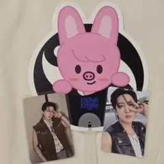 スキズ　straykids アイエン QR　チャンビン