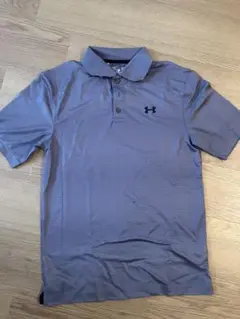 Under Armour ストライプポロシャツ グレー
