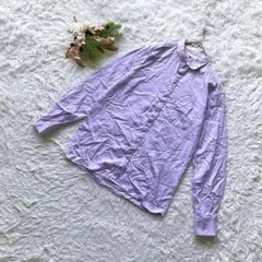 【アーヴェヴェオム】 (48/L) 長袖シャツ シンプル 胸ポケット メンズ