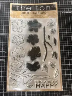 the ton COUTURE CLEAR STAMPS 花と枝