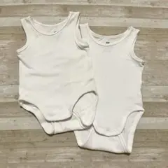 H&M ベビー肌着 2枚セット ホワイト EUR 62