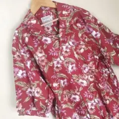 アロハシャツ＊ハイビスカス＊BONSEMIA＊古着
