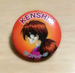 るろうに剣心 緋村剣心 旧アニメ 缶バッジ 当時物