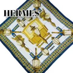 HERMES エルメス FEUX DE ROUTE スカーフ カレ90