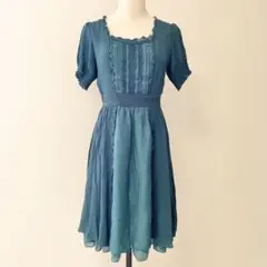 １回着　アクシーズ フリルレース　ワンピース