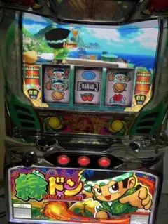マサ様 5号機 パチスロ実機 緑ドン 初代 コイン機 たのメル便