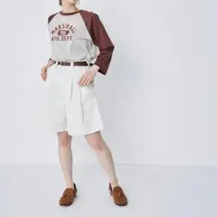 SHINZONE TOMBOY SHORTS 34 ホワイト