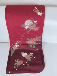 極美品!振袖着物(レッド)長襦袢2点セット