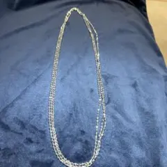 シルバー3連ネックレス　48cm