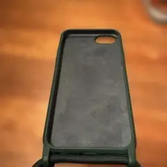 値下げ　iPhone用　カバー　ダークグリーン ソフトシリコンケース