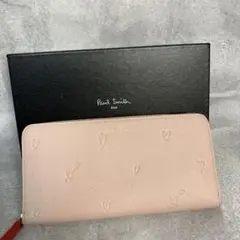 Paul Smith ポールスミス　長財布　レザー　ハート　ラウンドファスナー
