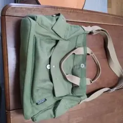 オリーブグリーン キャンバス トートバッグ