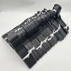 クリーニングハンガー 黒 まとめ売り 75本