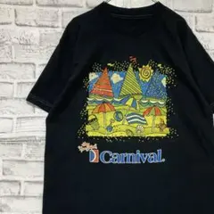 USA製90sヴィンテージTシャツ！シングルステッチ　ブラック半袖古着XL718