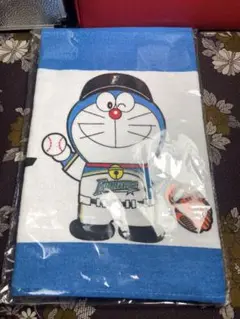 北海道日本ハムファイターズ ドラえもん　ドラミちゃん フェイスタオル　野球
