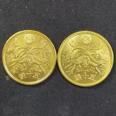 多数の光線入  前後両方向 50銭黄銅貨 A-A imgrc0107839333.jpg