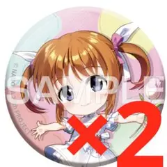 なのは　DMM E賞　なのは　ミニキャラ　缶バッジ　2個
