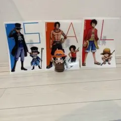 【新品未使用】ワンピース エースぴょこぬい　 三兄弟クリアファイル