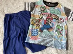 光るパジャマ　マリオ　半袖　パジャマ　120